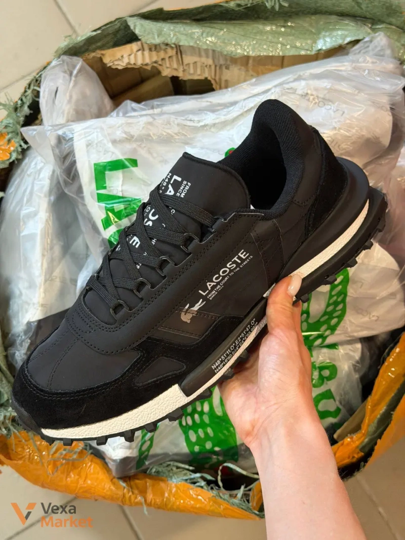 Lacoste Elite Active кроссовки натуральная кожа замша текстиль — фото 3