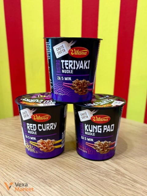 Локшина Vitana Kung Pao CUP / Teriyaki / Red Curry CUP 65г