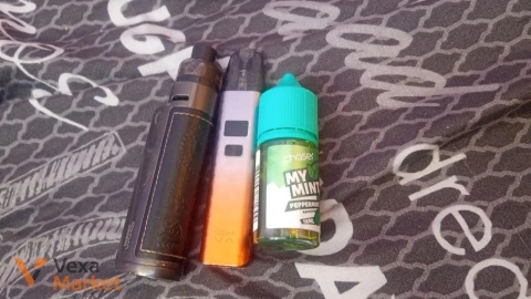 Лот вейпов и жидкость My Mint