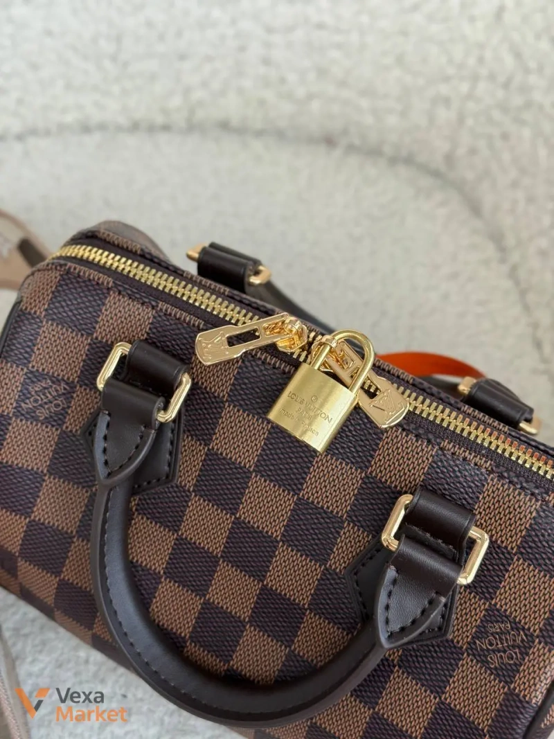 Louis Vuitton Speedy сумка шкіра/канва — фото 3