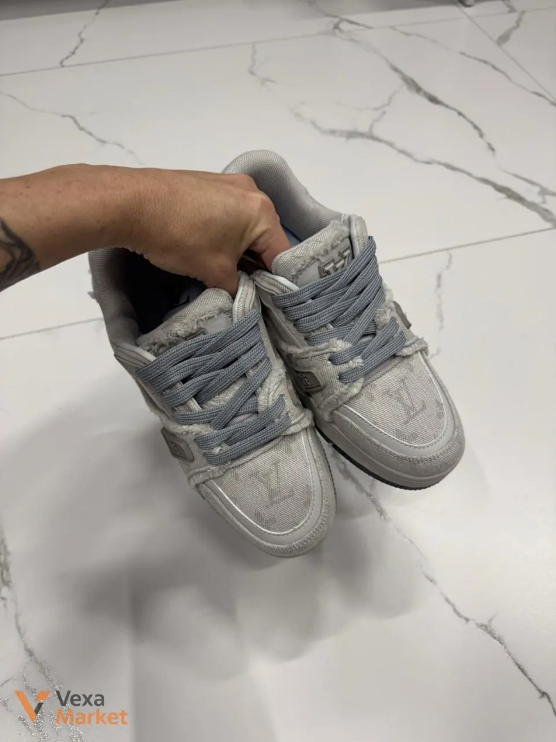 Louis Vuitton Trainer Grey шкіра, текстиль — фото 2