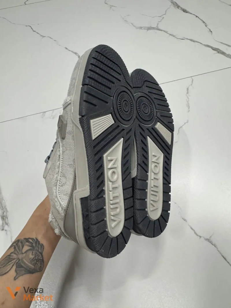Louis Vuitton Trainer Grey шкіра, текстиль — фото 3