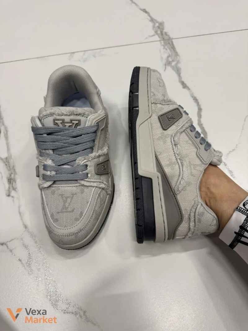 Louis Vuitton Trainer Grey шкіра, текстиль — фото 5