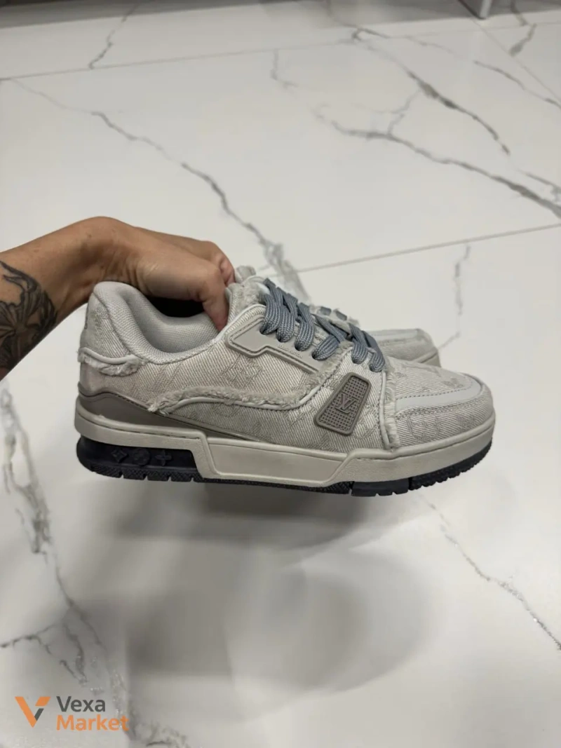 Louis Vuitton Trainer Grey шкіра, текстиль — фото 6