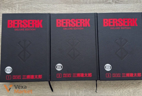 Манга Berserk Deluxe Edition Кентаро Міура комплект 3 книги