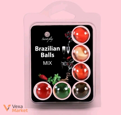 Масажні кульки асорті Brazilian Balls MIX 6шт