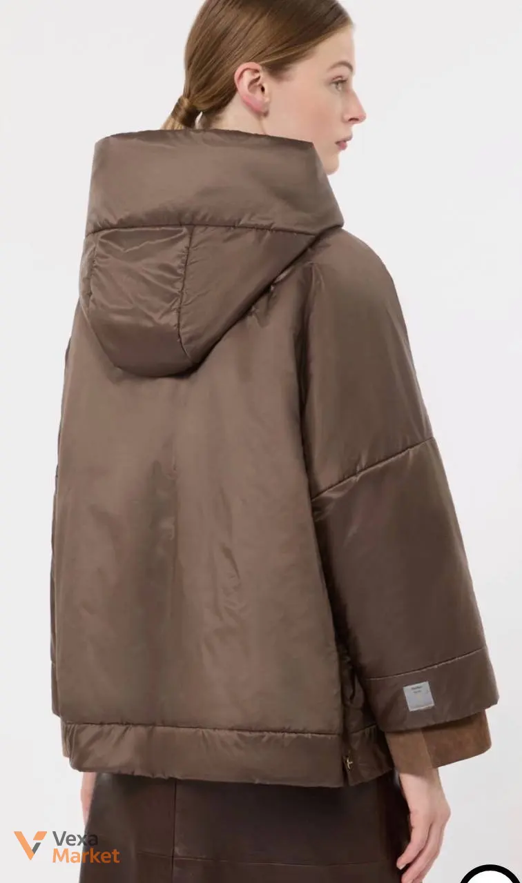 Max Mara The Cube Утеплена куртка з водовідштовхувальної тканини з капюшоном — фото 2
