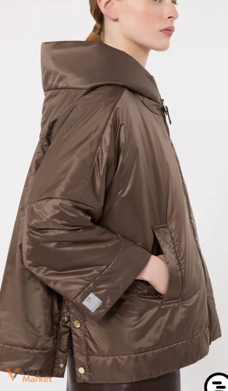 Max Mara The Cube Утеплена куртка з водовідштовхувальної тканини з капюшоном — фото 3