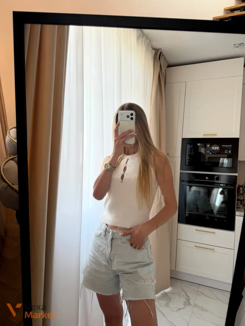Майка Chanel жіноча біла та чорна — фото 2