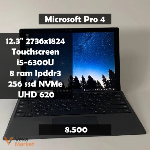Microsoft Surface Pro 4 Intel Core i5-6300U 8GB RAM 256GB SSD