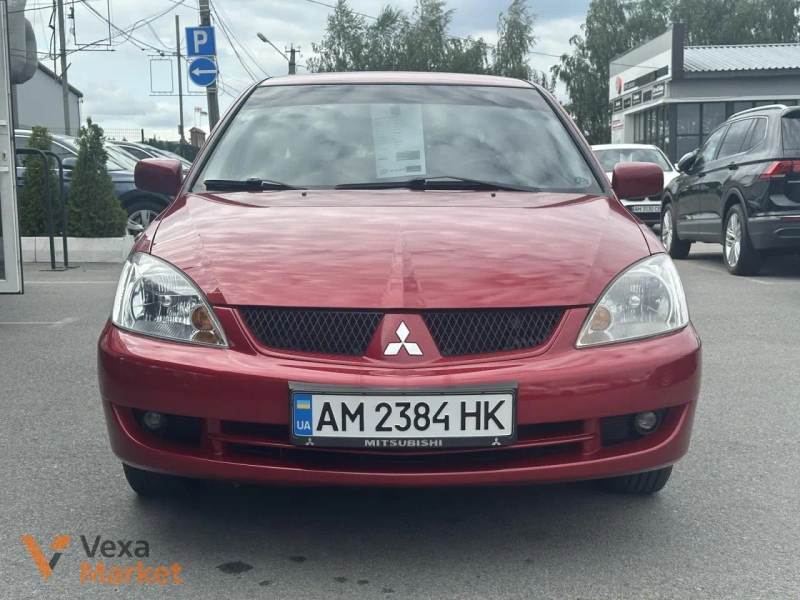 Mitsubishi Lancer 2008 1.6л Автомат Красный — фото 3