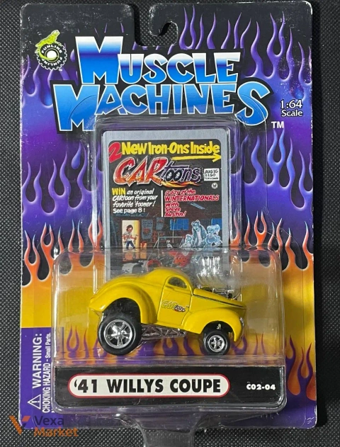 Модель автомобиля Muscle Machines '41 Willys Coupe 1:64
