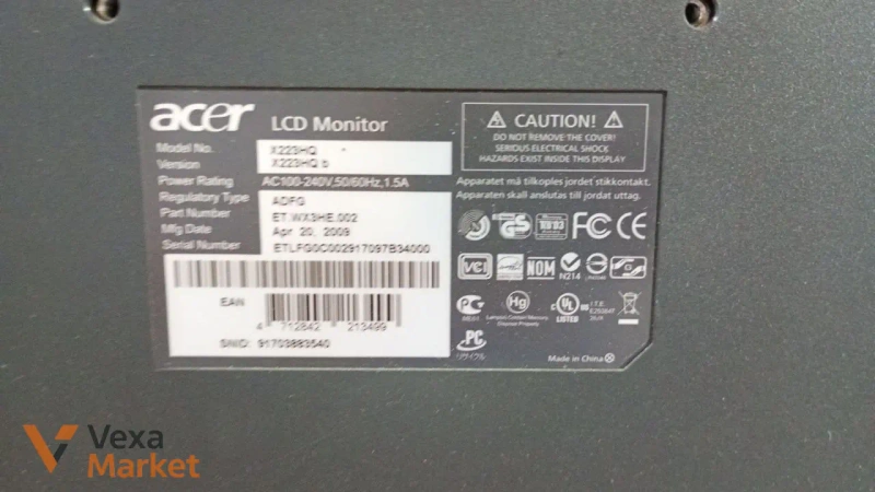 Монітор ACER x223hq 22 — фото 3