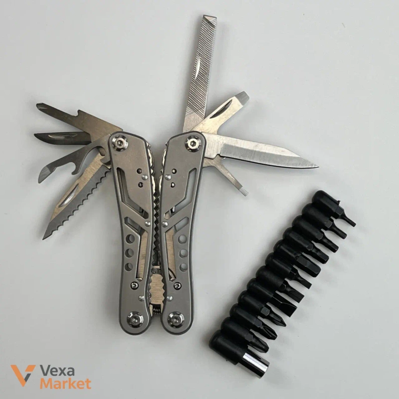 Мультитул Tool set 1 з нержавіючої сталі — фото 3