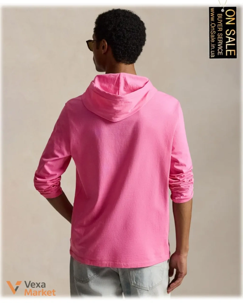 Мужская футболка Polo Ralph Lauren с длинным рукавом и капюшоном — фото 2
