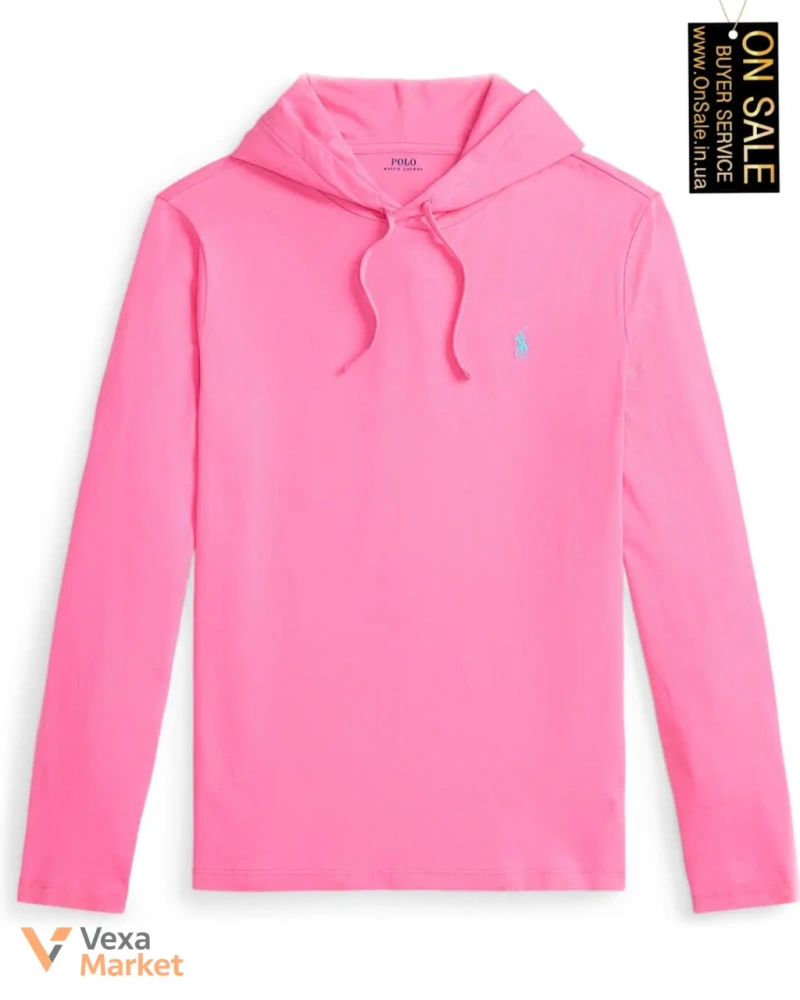 Мужская футболка Polo Ralph Lauren с длинным рукавом и капюшоном — фото 5