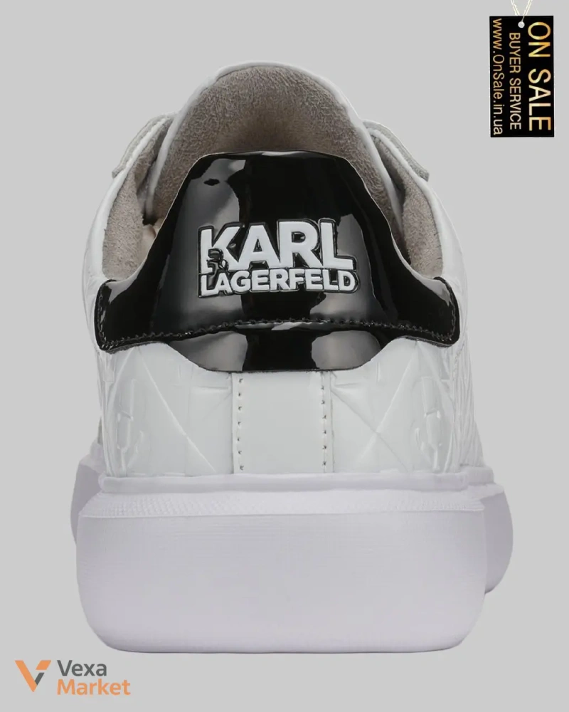 Мужские кроссовки Karl Lagerfeld Paris из лакированной кожи — фото 3