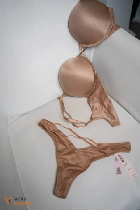Набір білизни Victoria's Secret бежевий 75C/M