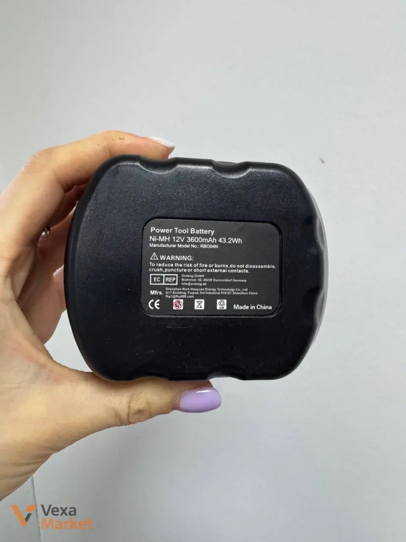 Набір з двох акумуляторів Power Tool Battery Ni-MH 12V 3600mAh 43.2Wh — фото 2