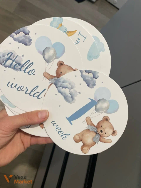 Набор карточек для фото ребенка по месяцам