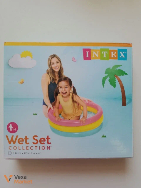 Надувной бассейн Intex Wet Set Collection 61см х 22см