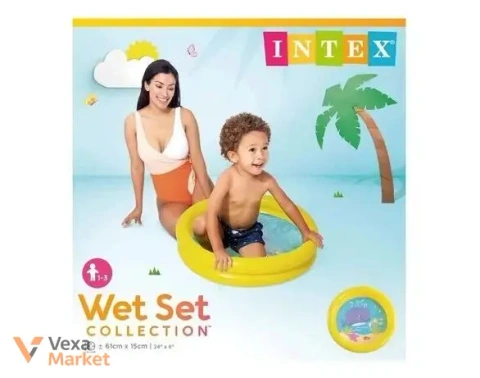 Надувной детский бассейн Intex Wet Set Collection 61см х 15см