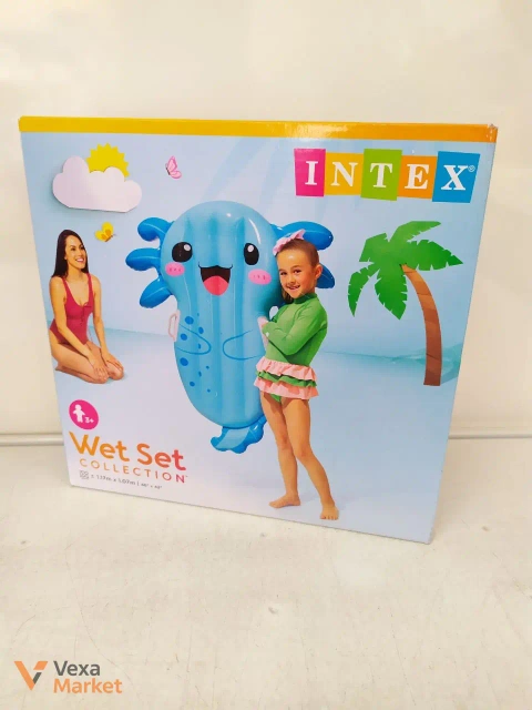 Надувной плотик-матрас Intex с ручками для детей от 3 лет, 117х107 см