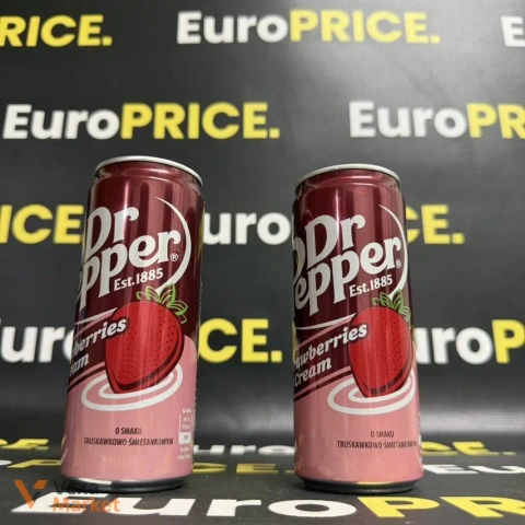 Напій газований Dr Pepper Полуниця Крем 330мл