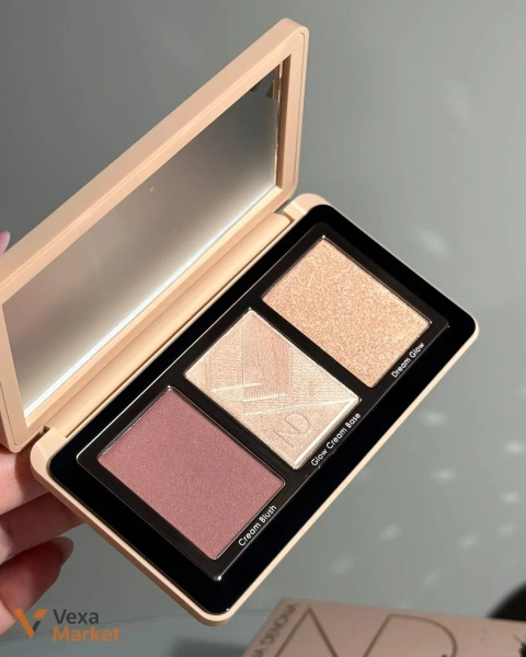 Natasha Denona My Dream Cheek Trio Blush & Highlighter Palette кремова палетка для щік