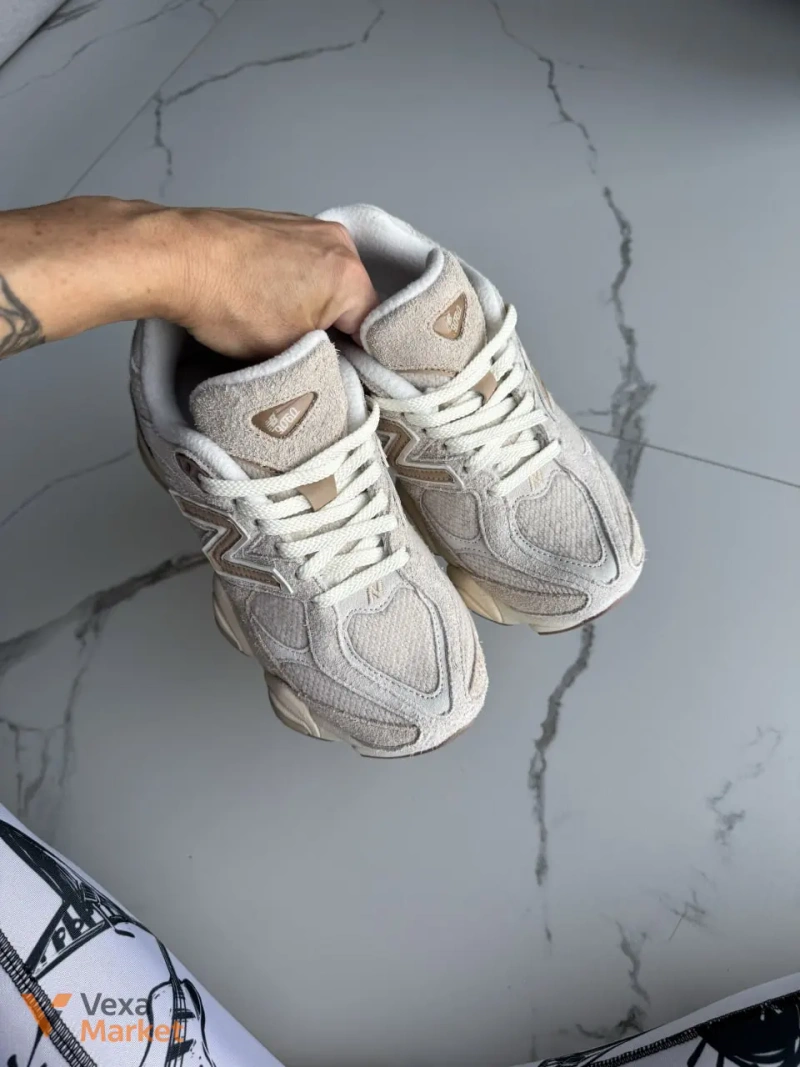 New Balance 9060 Bisque Sea Salt бежевые — фото 6