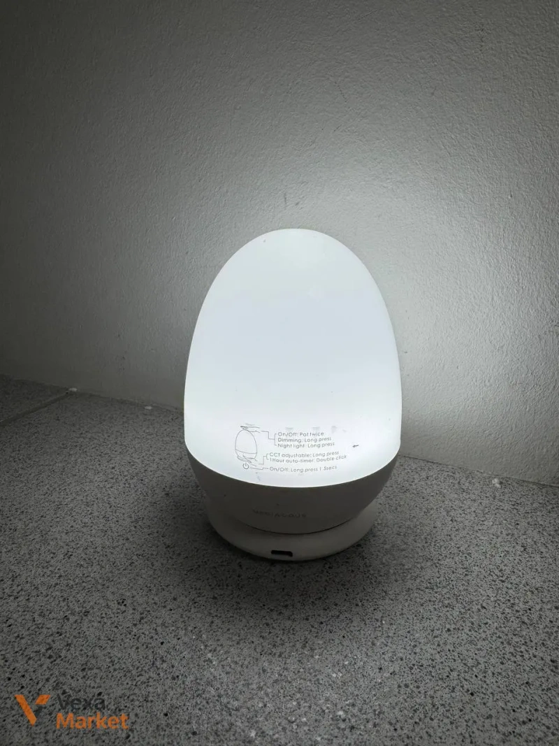 Нічник у формі яйця Mediacous Baby Night Light з сенсорним керуванням та зарядною базою — фото 3