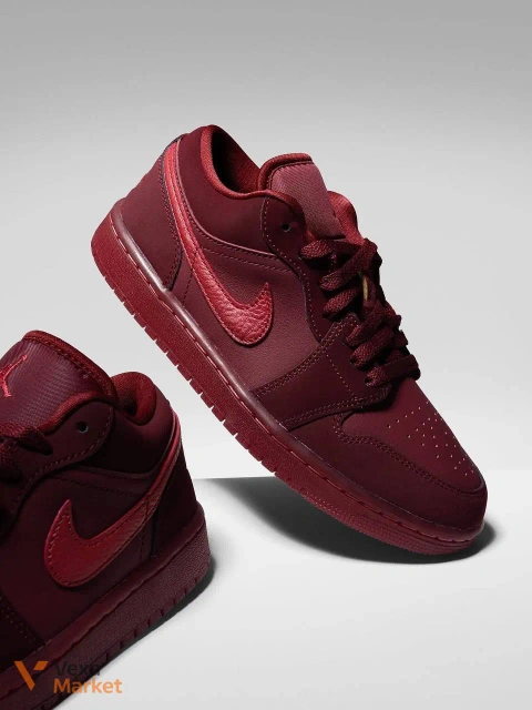 Nike Air Jordan 1 Low бордовые