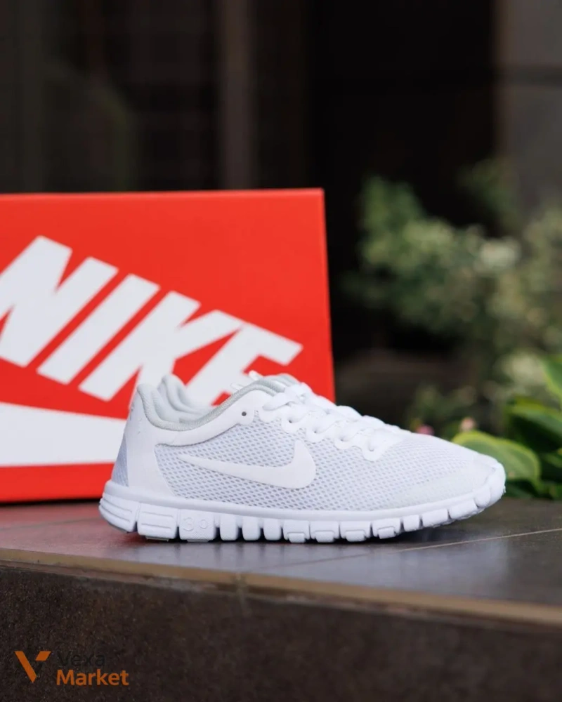 Nike Free Run 3.0 V2 Silver White Black кроссовки — фото 5