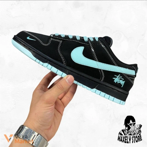 Nike SB Dunk x Stussy 'Black' кроссовки