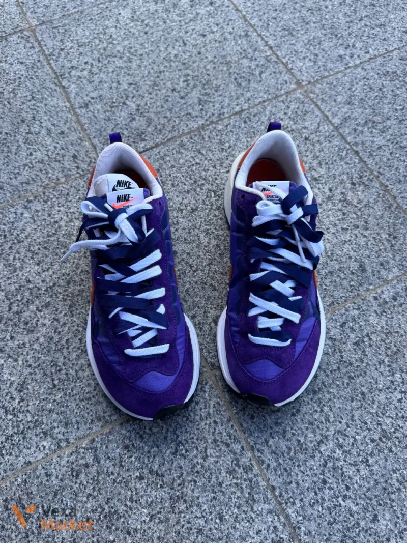 Nike x Sacai VaporWaffle Dark Iris — фото 7