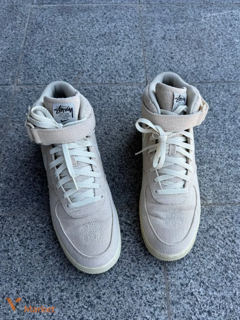 Nike x Stüssy Air Force 1 Mid 46 размер — фото 3