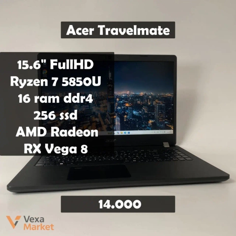 Ноутбук Acer Travelmate P215-41-G2 з AMD Ryzen 7 Pro 5850U, 16GB RAM, 256GB SSD