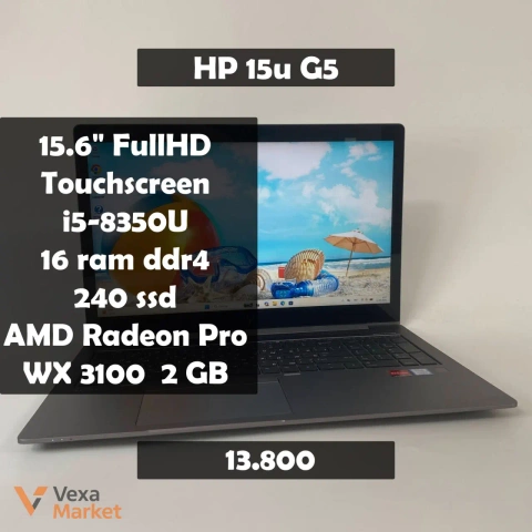 Ноутбук HP zBook 15u G5 15.6" FullHD Touchscreen i5-8350U 16GB RAM 240GB SSD AMD Radeon Pro WX 3100
