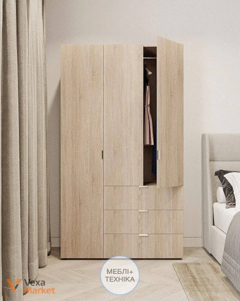 Нова шафа для одягу 115х50х204см