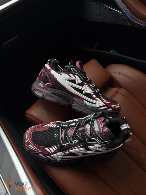 Off-White Be Right Back ‘Burgundy’ шкіра/текстиль