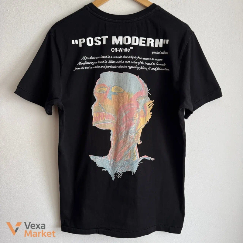 Off-White x Jean-Michel Basquiat T-shirt Black Size M — фото 3