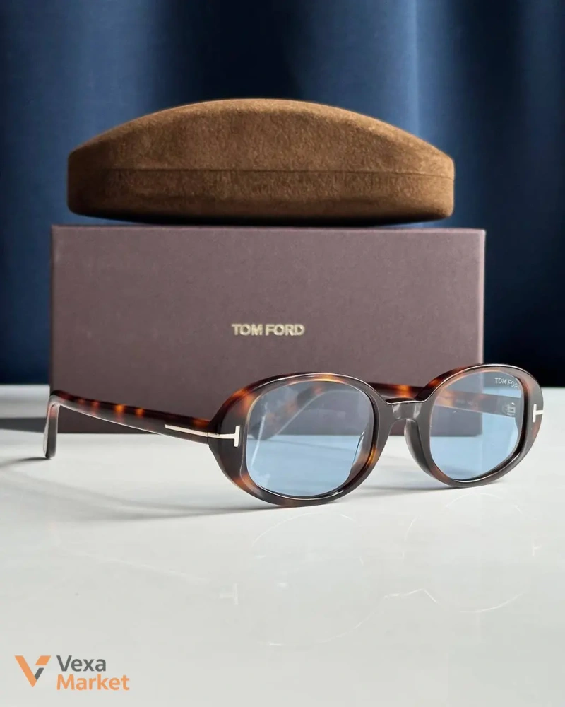 Окуляри TOM FORD IGGY FT1364 Гавана з блакитною лінзою — фото 2