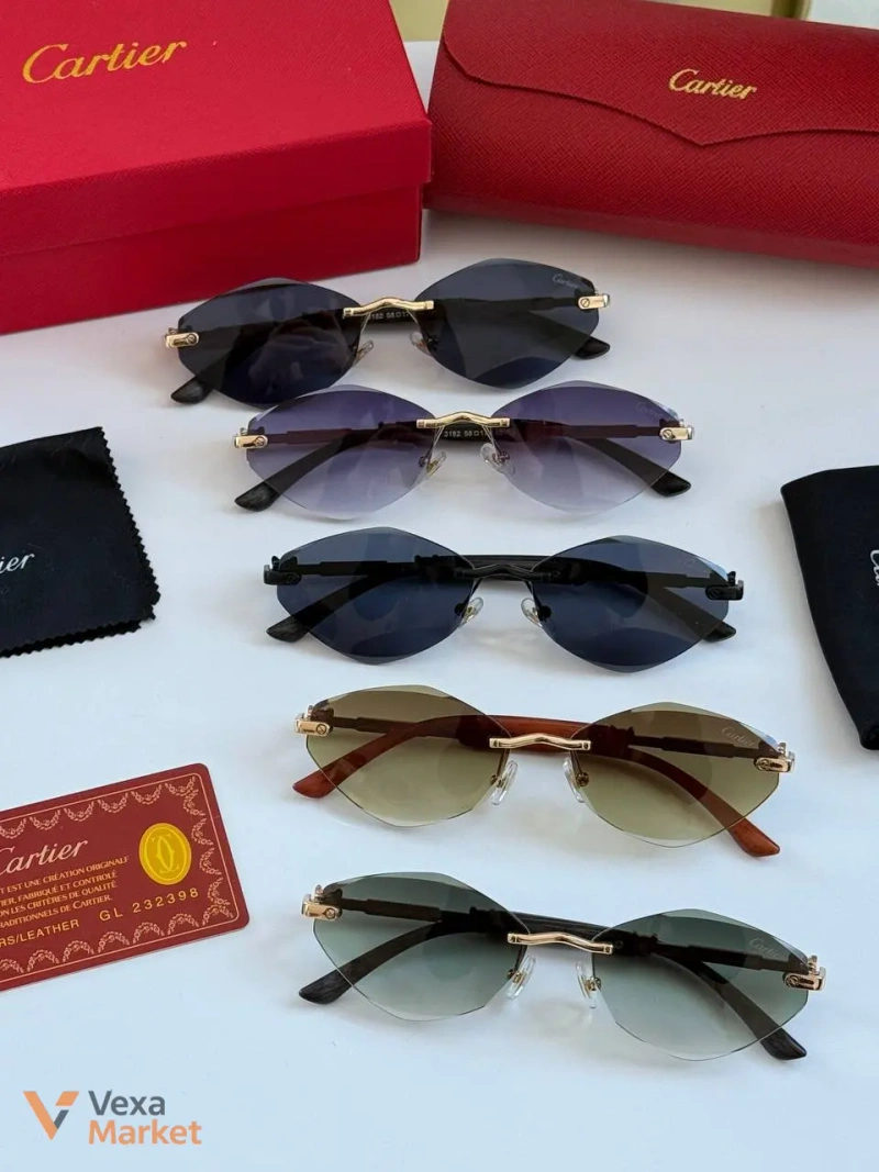 Окуляри унісекс Cartier Модель 3182 без оправи — фото 2