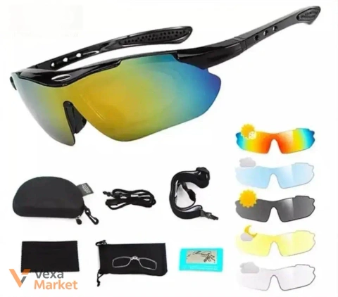 Окуляри військові Oakley Polarization 5 лінз із вставкою під діоптрії