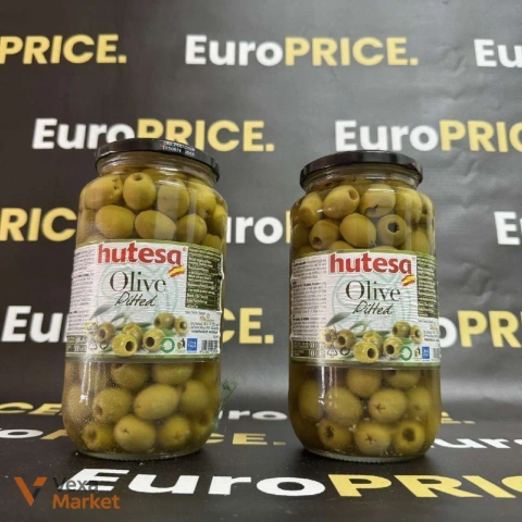 Оливки зелені Hutesa без кісточок 900мл