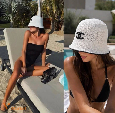 Панама в стиле Chanel белая