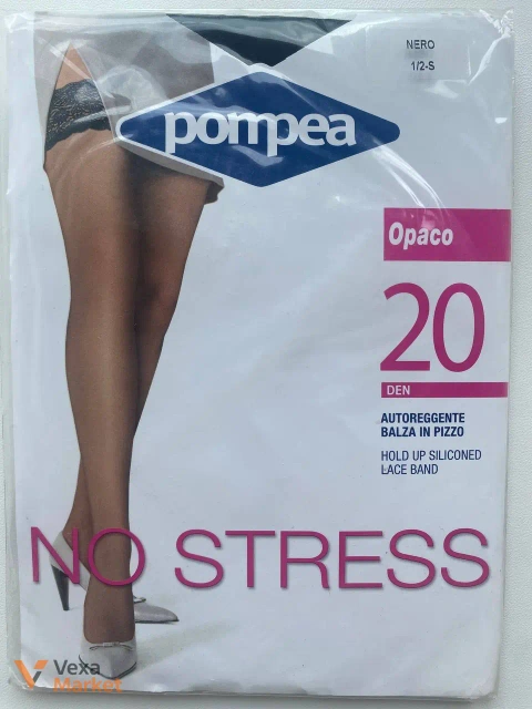 Панчохи Pompea No Stress Opaco 20 DEN на силіконі S/M