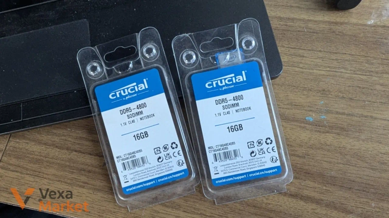 2 планки оперативной памяти Crucial CT16G48C4055 DDR5 16GB — фото 2