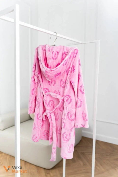 Плюшевий халат Juicy Couture рожевий S/M