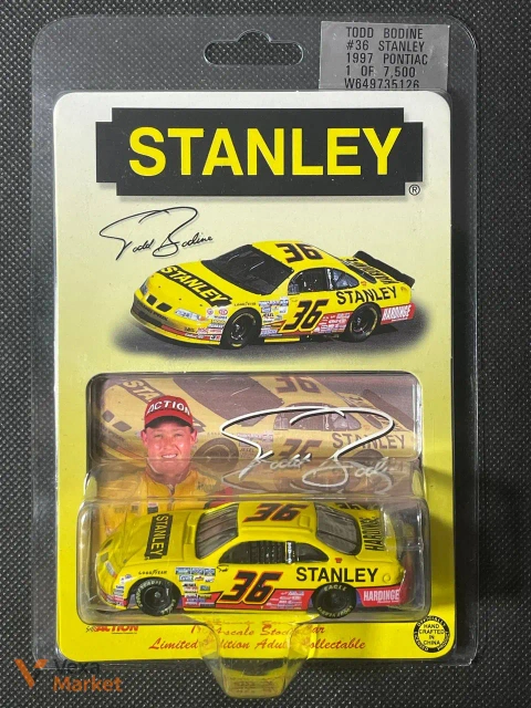 1997 Pontiac Grand Prix #36 Todd Bodine Stanley Action Limited Edition 1:64 Scale Die-Cast Model Car